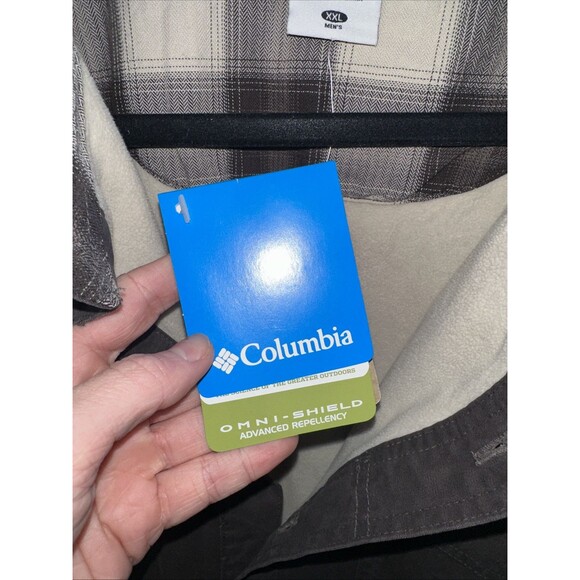 Xxl Mens Columbia Jacket Fort Rock II Shirt Jac Rn69724 Omni Shield - Picture 3 of 9